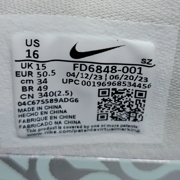 Nike Air Jordan 1 Low NRG Mens Size 16 Golf Shoes Metallic Silver FD6848-001 New - Picture 4 of 9